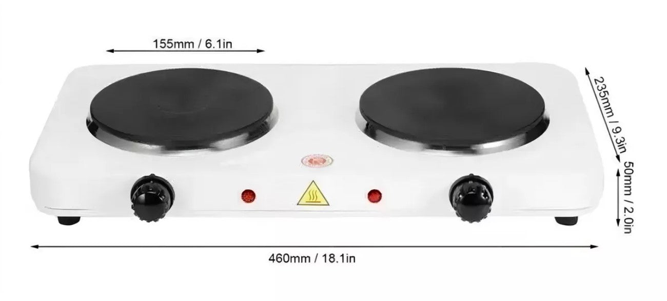 Cocina eléctrica dos Platos 2000w