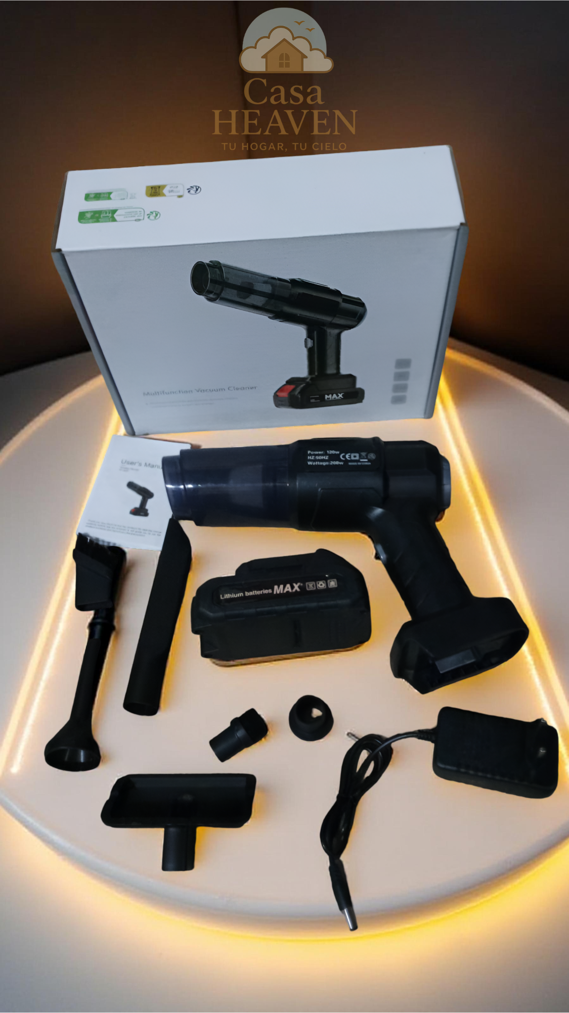 Limpia como un profesional sin cables ni esfuerzo! AireMax Multiuso – Aspiradora y Sopladora 2 en 1
